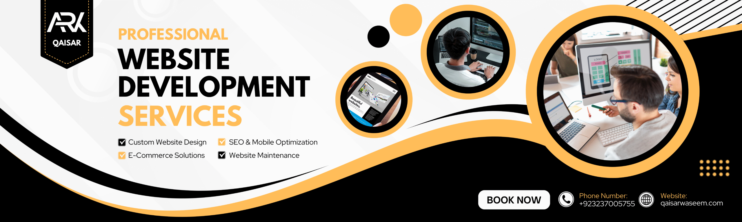 03 - Banner - Website Development by Qaisar Waseem - 01