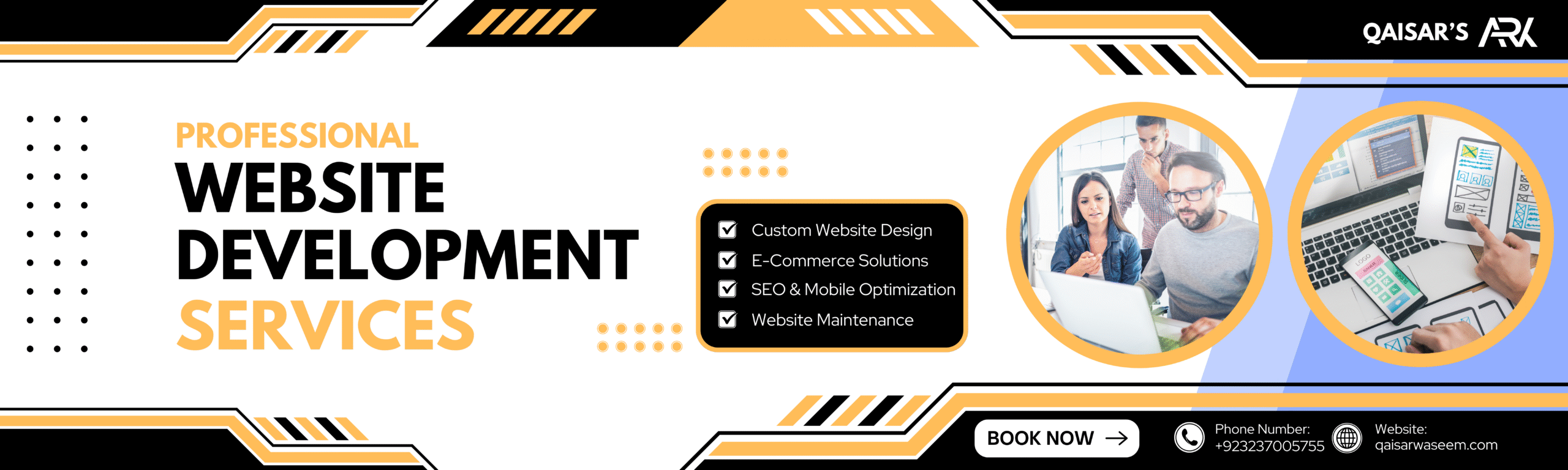 04 - Banner - Website Development by Qaisar Waseem - 02