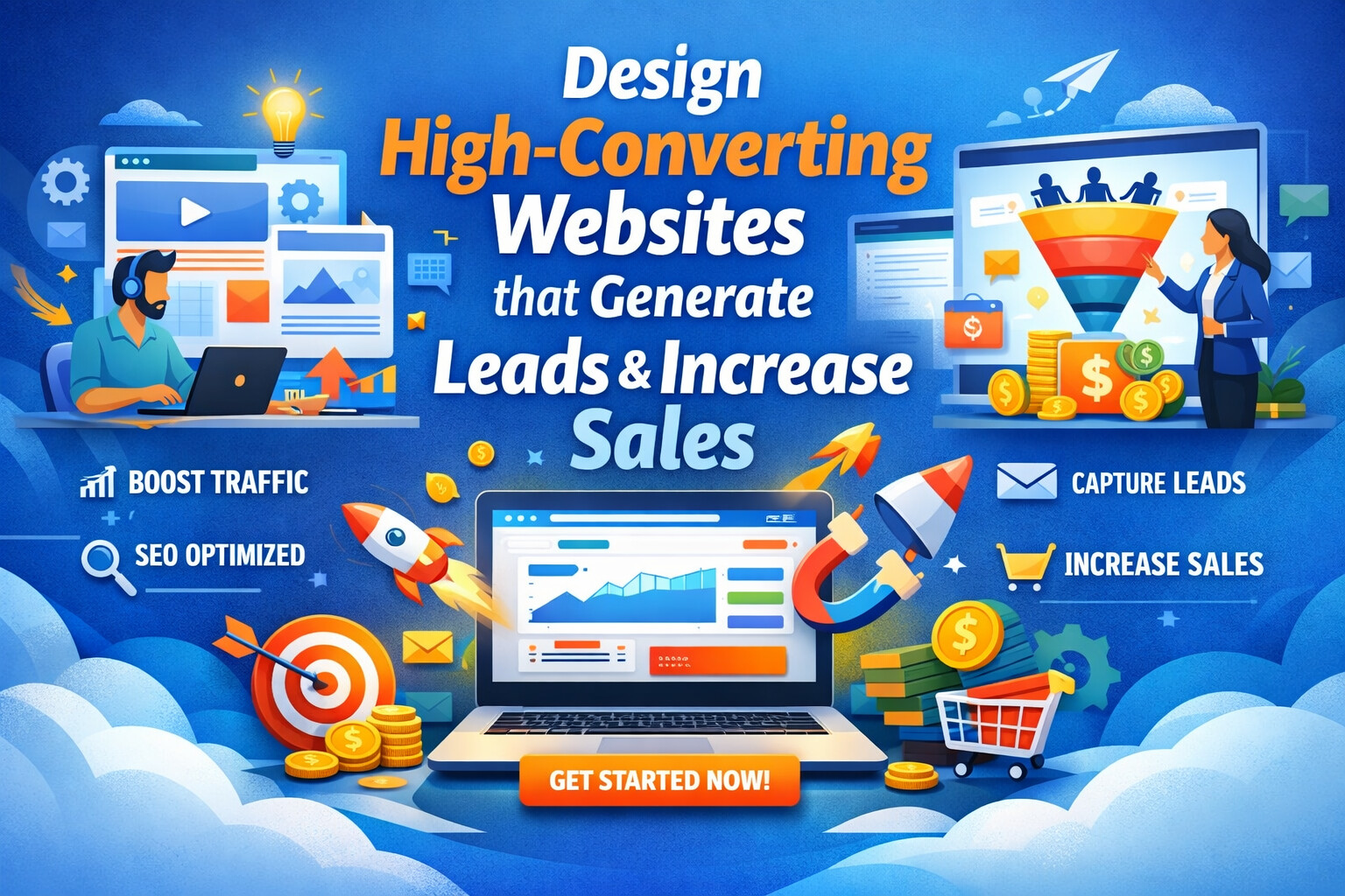 Design Hihg-Converting Websites that Generate Leads & Increase Sales