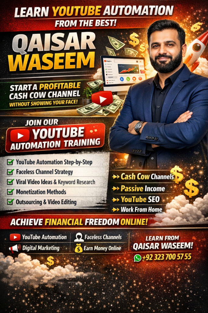 Best Ai and YouTube Automation Training in Lahore